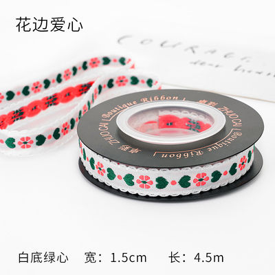 OEM ODM ดอกไม้ Jacquard Trim 10 มม-25 มม ดอกไม้ Jacquard ริบบิ้น