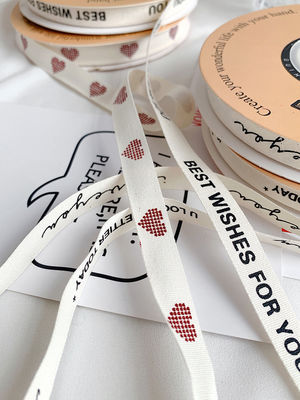 13 มิลลิเมตร พิมพ์ผ้าหอมริบอน DIY Craft Packing ริบบิ้น สําหรับของขวัญ