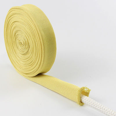 สายผูกไฟกันไฟ สีเหลือง 20 มม ความกว้าง Kevlar สายผูกท่อ