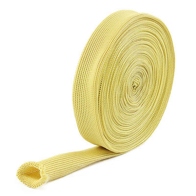 สายผูกไฟกันไฟ สีเหลือง 20 มม ความกว้าง Kevlar สายผูกท่อ