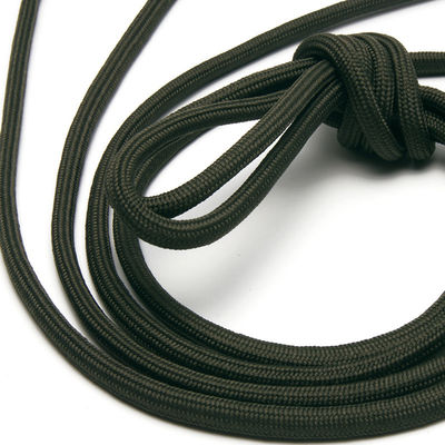 สีเทาชมพู Double Braid ไนลอน Yacht สาย 5 มม โพลีเอสเตอร์ สายในจํานวนมาก