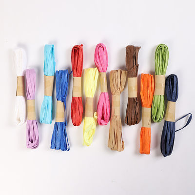 สายพิมพ์ 10m ที่มิตรต่อสิ่งแวดล้อม สายพิมพ์สีน้ําเงินเข้ม สาย Raffia สับสน ISO9001