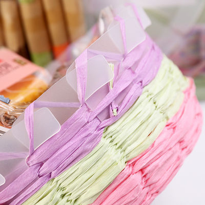 สายพิมพ์ 10m ที่มิตรต่อสิ่งแวดล้อม สายพิมพ์สีน้ําเงินเข้ม สาย Raffia สับสน ISO9001