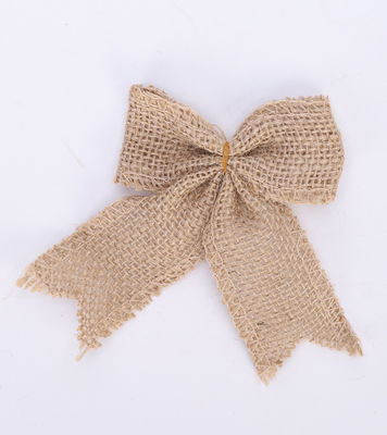 8cm*11cm ปอกระเจา ริบบิ้น Bow สีเขียว Rose แต่งงาน Burlap ริบบิ้น Bow