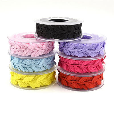 พลิเอสเตอร์ใบริบบอน อัลตรasonic สีแดง Poly ริบบิ้น สําหรับตกแต่งงานแต่ง