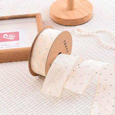 4cm*18m แดมอนด์สไลน์ พอลเลสเตอร์ Organza Ribbon สายด้ายของขวัญคุณภาพสูง