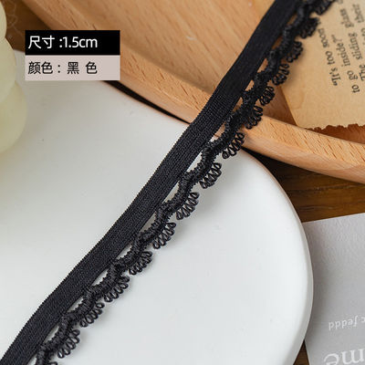 Head Light Occasion 1.5cm สายคิ้วขอบพอลิเอสเตอร์ ยืดหยุ่น Bra Strap Ribbon สําหรับอุปกรณ์เสริมแต่งกาย
