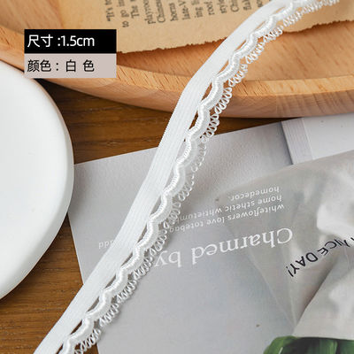 Head Light Occasion 1.5cm สายคิ้วขอบพอลิเอสเตอร์ ยืดหยุ่น Bra Strap Ribbon สําหรับอุปกรณ์เสริมแต่งกาย