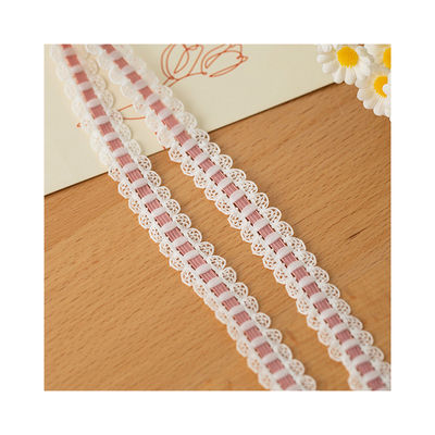 1.7 ซม. สายใยขีดขอบพอลิเอสเตอร์ ยืดหยุ่น Bra สายเข็มขัดเทปสําหรับอุปกรณ์เสริมผ้า