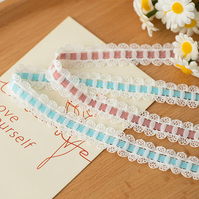 1.7 ซม. สายใยขีดขอบพอลิเอสเตอร์ ยืดหยุ่น Bra สายเข็มขัดเทปสําหรับอุปกรณ์เสริมผ้า